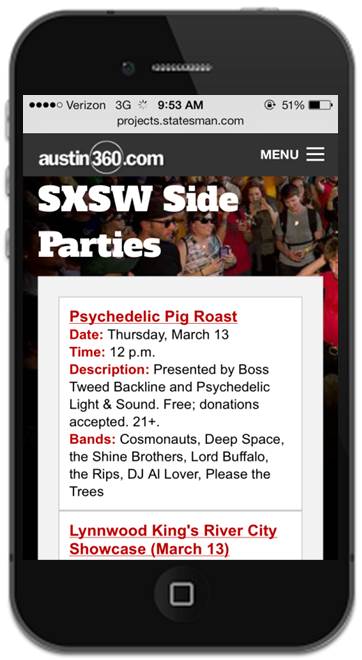 SXSW Side Party Results Page-Mobile