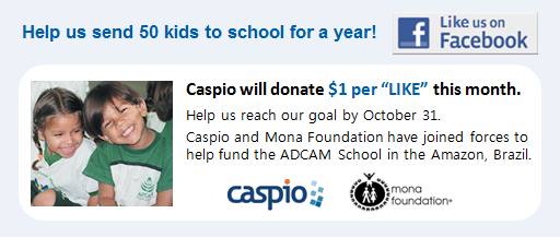 "Like" Caspio on Facebook to Donate $1