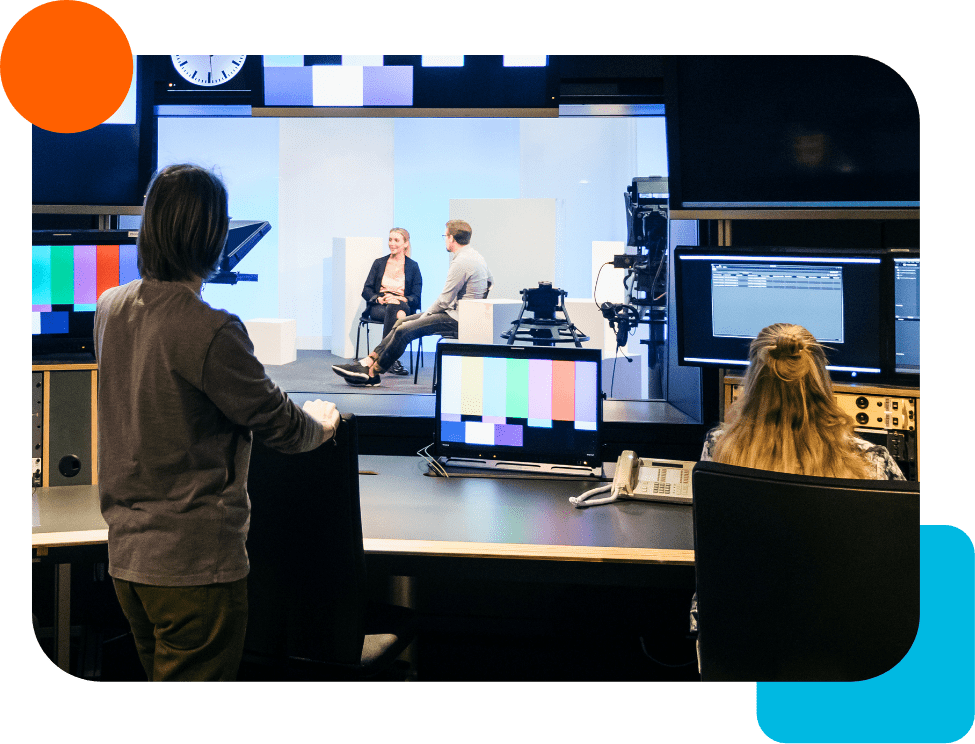 Newsroom in action