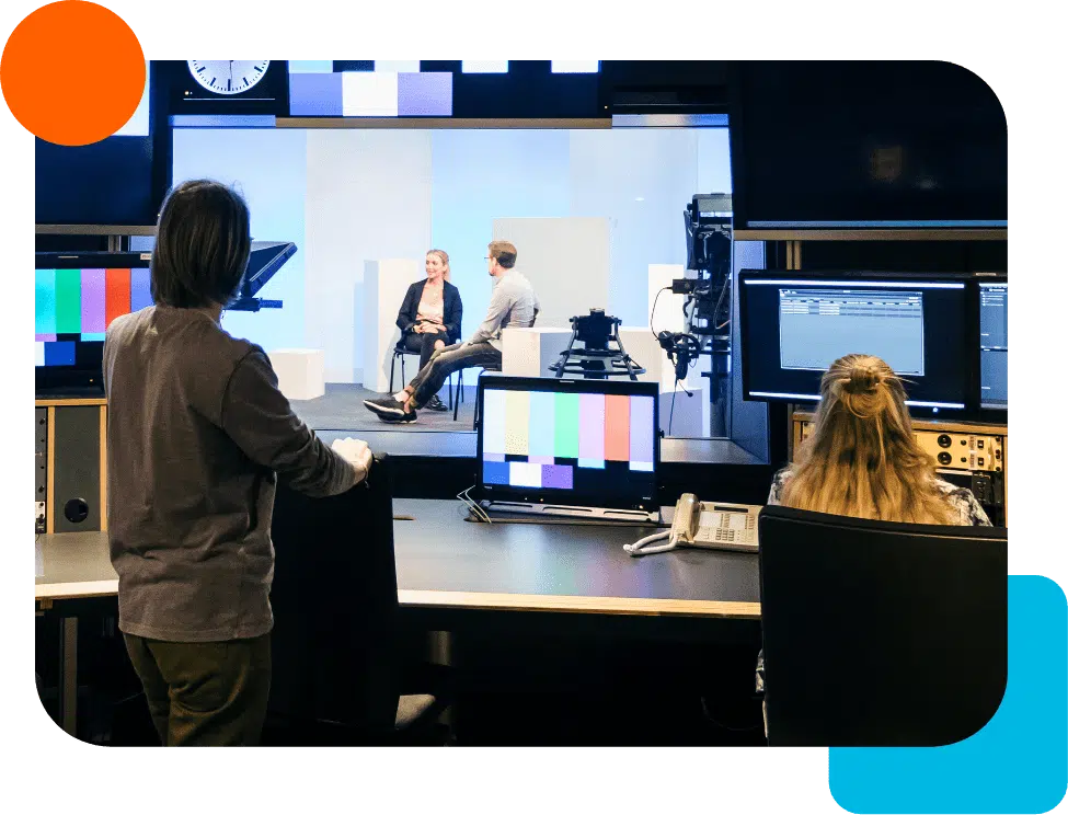 Newsroom in action