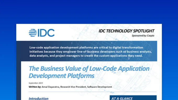 Image of The Business Value of Low-Code Development Platforms