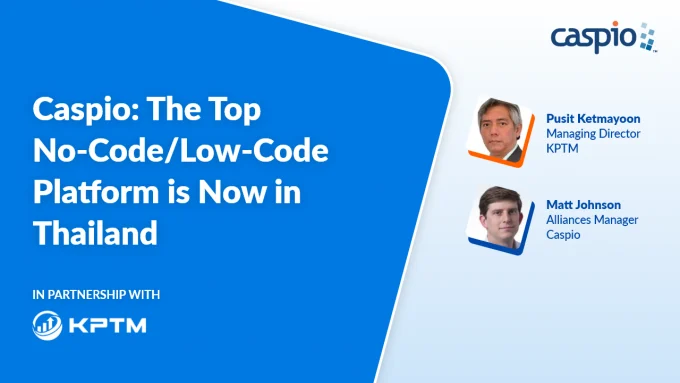 Image of Caspio: The Top No-Code/Low-Code Platform is Now in Thailand