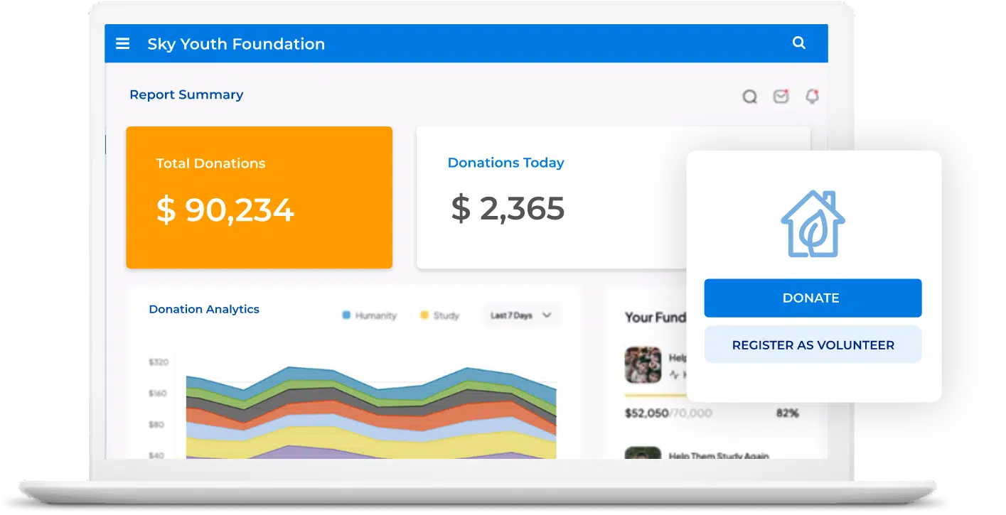 Donations dashboard