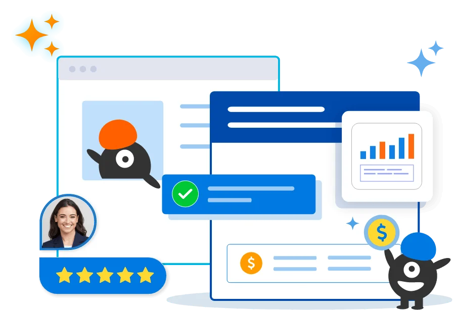 A generated application open in the Caspio visual builder
