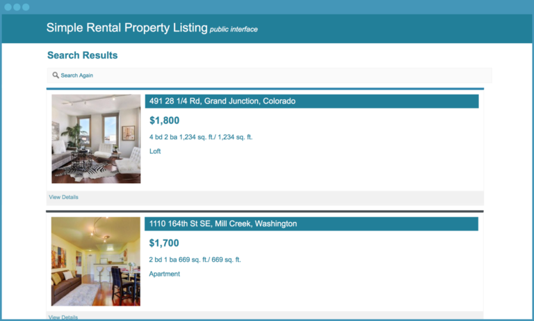 caspio_rental_property_listing